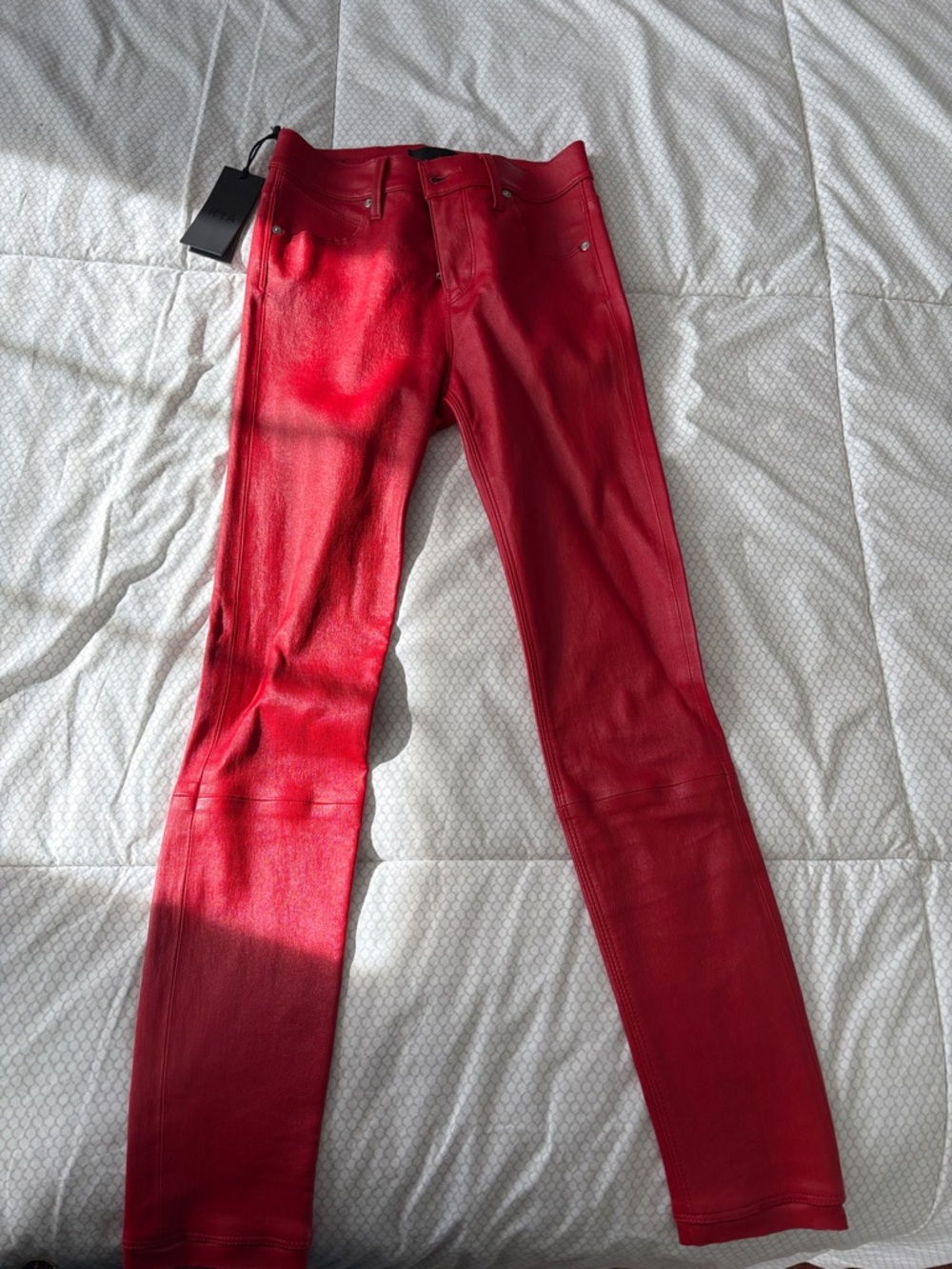 RtA Red Leather Pants with Tag